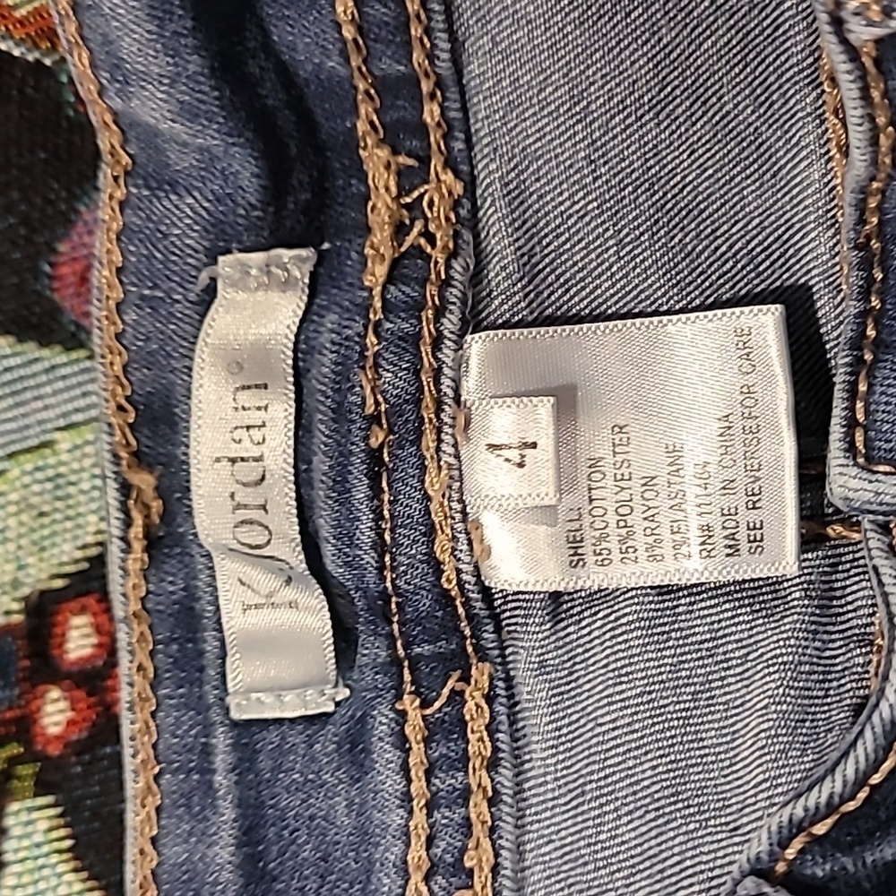 K. Jordan Jeans Raw Hem - Rhinestone Studs - Picture 8 of 14
